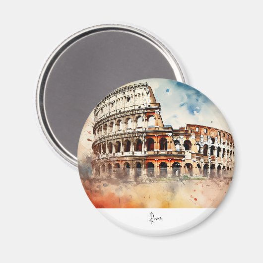 Rome Italië Colosseum Magneet (Voorkant / Achterkant)