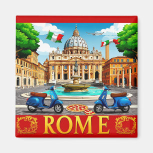 Rome Italië Colosseum Oude Stad Reis Herinneringen Magneet