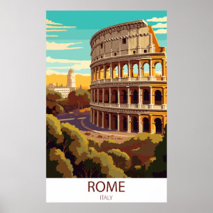 Rome Italië Colosseum Reis Muurposter Poster