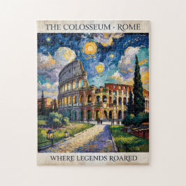 Rome Italië Colosseum Reis Van Gogh Sterrennacht Legpuzzel