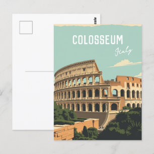 Rome Italië Colosseum Reiskunst Briefkaart