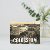 Rome Italië Colosseum Reiskunst Briefkaart (Staand voorkant)