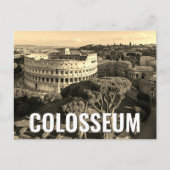 Rome Italië Colosseum Reiskunst Briefkaart (Voorkant)