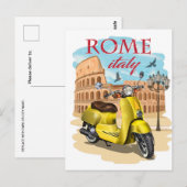 Rome Italië Colosseum Reizen Kunst  stad Briefkaart (Voorkant / Achterkant)
