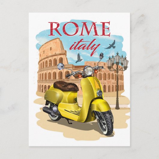 Rome Italië Colosseum Reizen Kunst  stad Briefkaart (Voorkant)