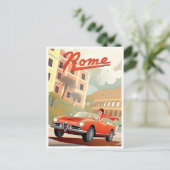 Rome Italië Colosseum Reizen Kunst  stad Briefkaart (Staand voorkant)