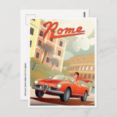 Rome Italië Colosseum Reizen Kunst  stad Briefkaart (Voorkant / Achterkant)