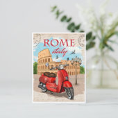 Rome Italië Colosseum Reizen Kunst  stad Briefkaart (Staand voorkant)