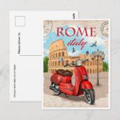 Rome Italië Colosseum Reizen Kunst  stad Briefkaart (Voorkant / Achterkant)