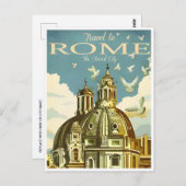 Rome Italië Colosseum Reizen Kunst stad Briefkaart (Voorkant / Achterkant)