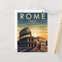 Rome Italië Colosseum Reizen Kunst Vintage