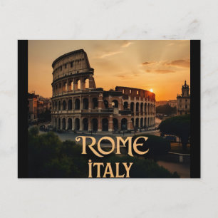 Rome Italië Colosseum Reizen Kunst Vintage Briefkaart