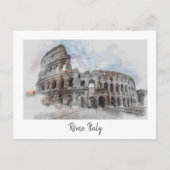 Rome Italië Colosseum Reizen Kunst Vintage Briefkaart (Voorkant)