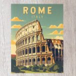 Rome Italië Colosseum Reizen Kunst Vintage Briefkaart<br><div class="desc">Rome Colosseum vector kunst ontwerp. Rome ligt in het midden-westerne deel van het Italiaans schiereiland,  in Lazio,  langs de oevers van de Tiber.</div>