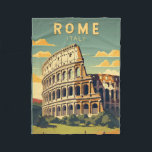 Rome Italië Colosseum Reizen Kunst Vintage Fleece Deken<br><div class="desc">Rome Colosseum vector kunst ontwerp. Rome ligt in het midden-westerne deel van het Italiaans schiereiland, in Lazio, langs de oevers van de Tiber.</div>