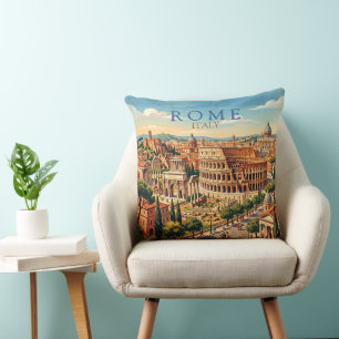 Rome Italië Colosseum Reizen Kunst Vintage Kussen
