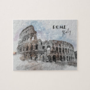 Rome Italië Colosseum Reizen Kunst Vintage Legpuzzel