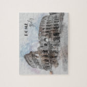 Rome Italië Colosseum Reizen Kunst Vintage Legpuzzel (Verticaal)