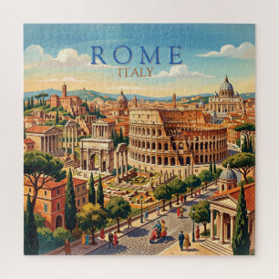 Rome Italië Colosseum Reizen Kunst Vintage Legpuzzel
