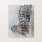 Rome Italië Colosseum Reizen Kunst Vintage Legpuzzel (Verticaal)