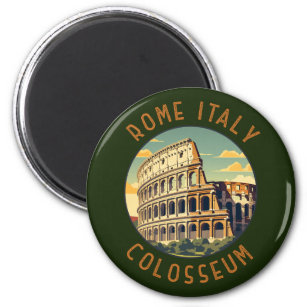 Rome Italië Colosseum Reizen Kunst Vintage Magneet