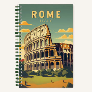 Rome Italië Colosseum Reizen Kunst Vintage Notitieboek