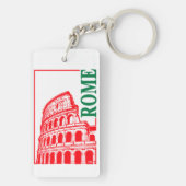 Rome, Italië Colosseum Sleutelhanger (achterkant)