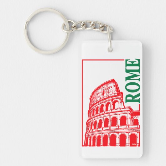 Rome, Italië Colosseum Sleutelhanger (Voorkant)