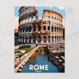 Rome Italië Colosseum Travel Art Briefkaart