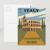  Rome Italië Colosseum Travel Briefkaart (Voorkant / Achterkant)