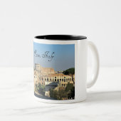 Rome, Italië - Colosseum Tweekleurige Koffiemok (Voorkant rechts)