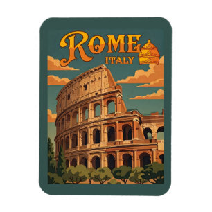 Rome Italië Colosseum Vintage Reis Magneet