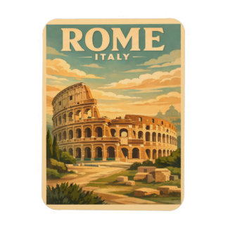 Rome Italië Colosseum Vintage Reisansichtkaart Magneet