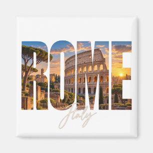 Rome Italië Colosseum Zonsondergang Magneet
