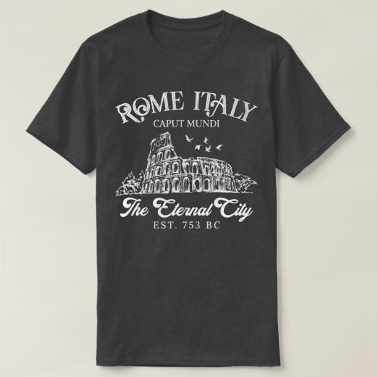 Rome Italië De buitenwijk van de buitenwijk die de T-shirt (Design voorkant)