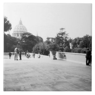 Rome Italië, De Vaticaanse Tuinen Tegeltje