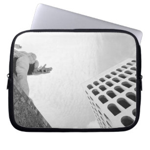 Rome Italië, EUR Palazzo del Lavoro 2 Laptop Sleeve