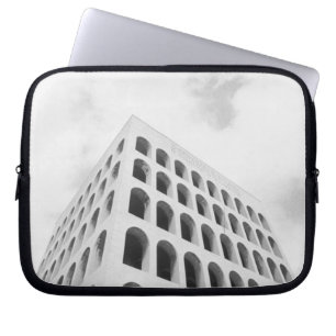 Rome Italië, EUR Palazzo del Lavoro Laptop Sleeve