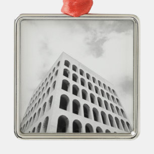 Rome Italië, EUR Palazzo del Lavoro Metalen Ornament
