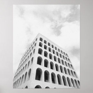 Rome Italië, EUR Palazzo del Lavoro Poster