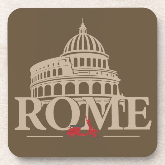 Rome Italië Europa Bier Onderzetter (Voorkant)