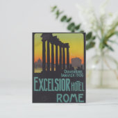 Rome Italië Europa Vintage Travel Briefkaart (Staand voorkant)