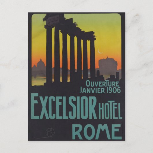 Rome Italië Europa Vintage Travel Briefkaart (Voorkant)