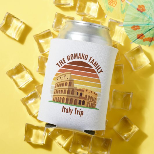 Rome Italië Familiereis Colosseum Sunset Custom Blikjeskoeler (Insitu Zomer)