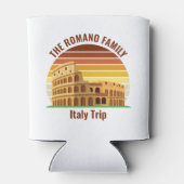 Rome Italië Familiereis Colosseum Sunset Custom Blikjeskoeler (Achterkant)