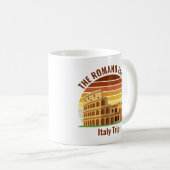 Rome Italië Familiereis Colosseum Sunset Custom Koffiemok (Voorkant rechts)