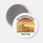 Rome Italië Familiereis Colosseum Sunset Custom Magneet (Voorkant / Achterkant)