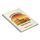 Rome Italië Familiereis Colosseum Sunset Custom Notitieboek (Rechterzijde)