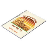 Rome Italië Familiereis Colosseum Sunset Custom Notitieboek (Linkerzijde)