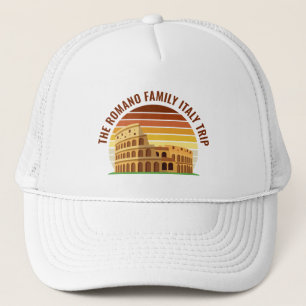 Rome Italië Familiereis Colosseum Sunset Custom Trucker Pet